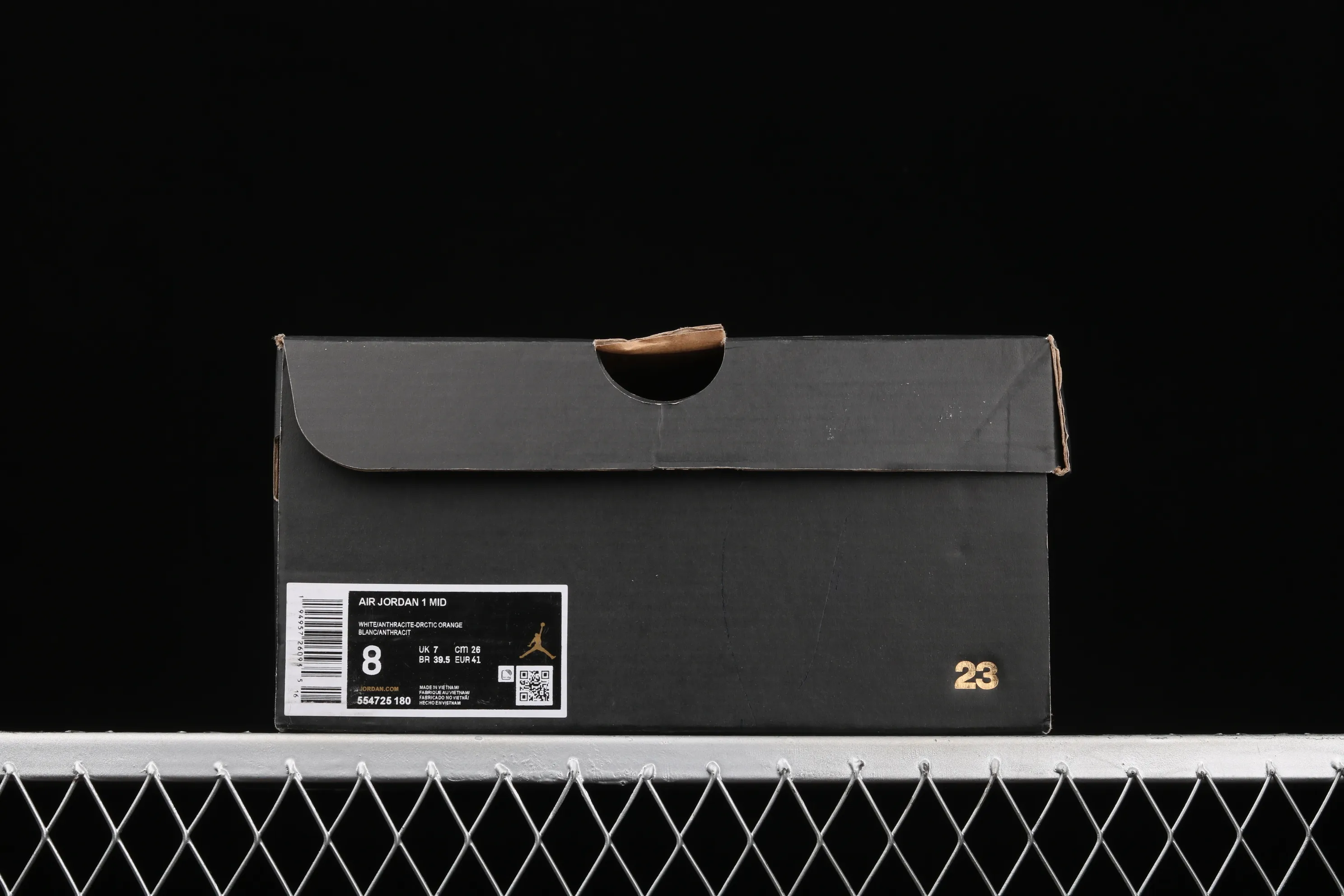 All categories Air Jordan Jordan series basketball shoes Air Jordan 1 Mid Air Jordan 1 Mid AJ1 Joe 1 white and black cherry blossom powder Zhongbang basketball shoes 554725-180
